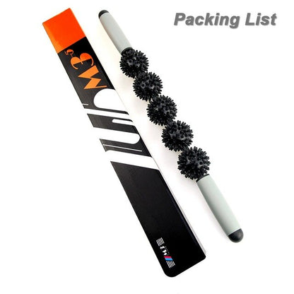 Muscle Roller Massage Roller Stick with Point Spiky Ball Back Roller