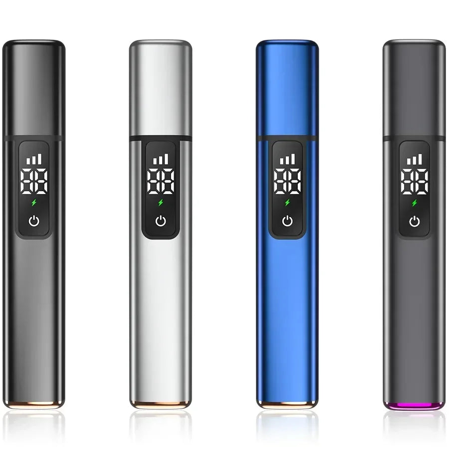 Portable LED Display Nose Hair Remover Electric Nose Hair Trimmer