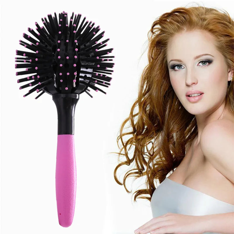 3D Round Hair Brushes Comb Salon make up 360 degree Hair Comb