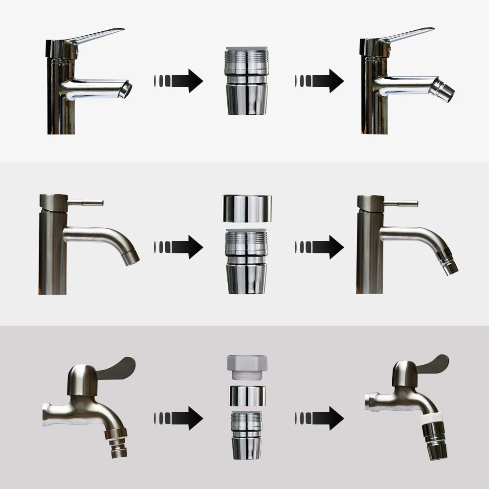 Water Dental Flosser Faucet Oral Irrigator Water Jet Floss Dental Irrigator