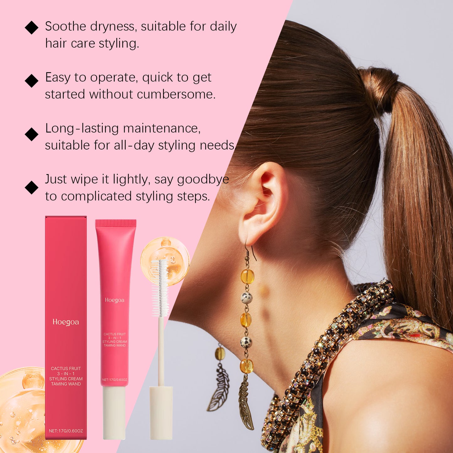 Hair Care & Styling Cream, Gentle, Soft And Glossy Hair Everyday