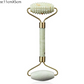 Double Head Green Jade Roller Massager Eye Face Neck Facial