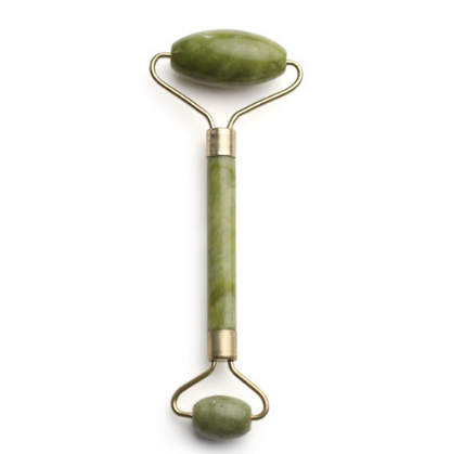 Double Head Green Jade Roller Massager Eye Face Neck Facial
