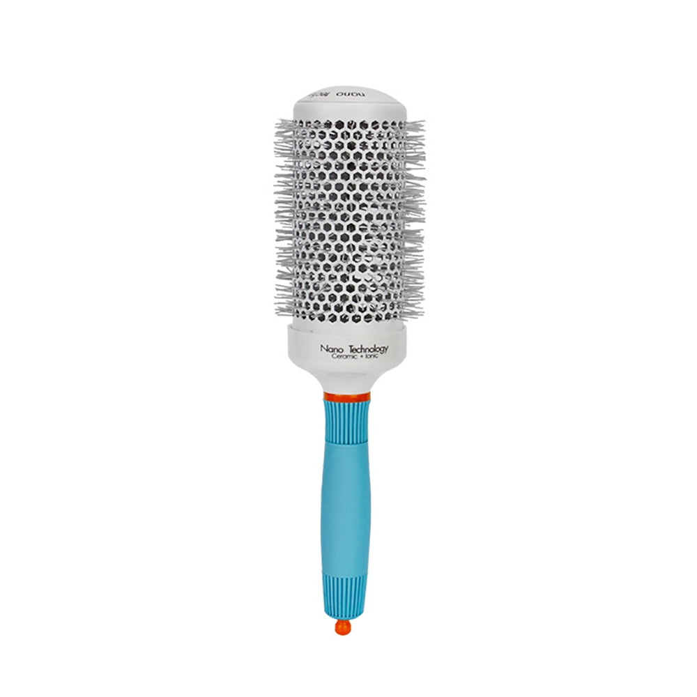 Professional Round Blue Hair Brush Ceramic Ion Hairbrush Comb