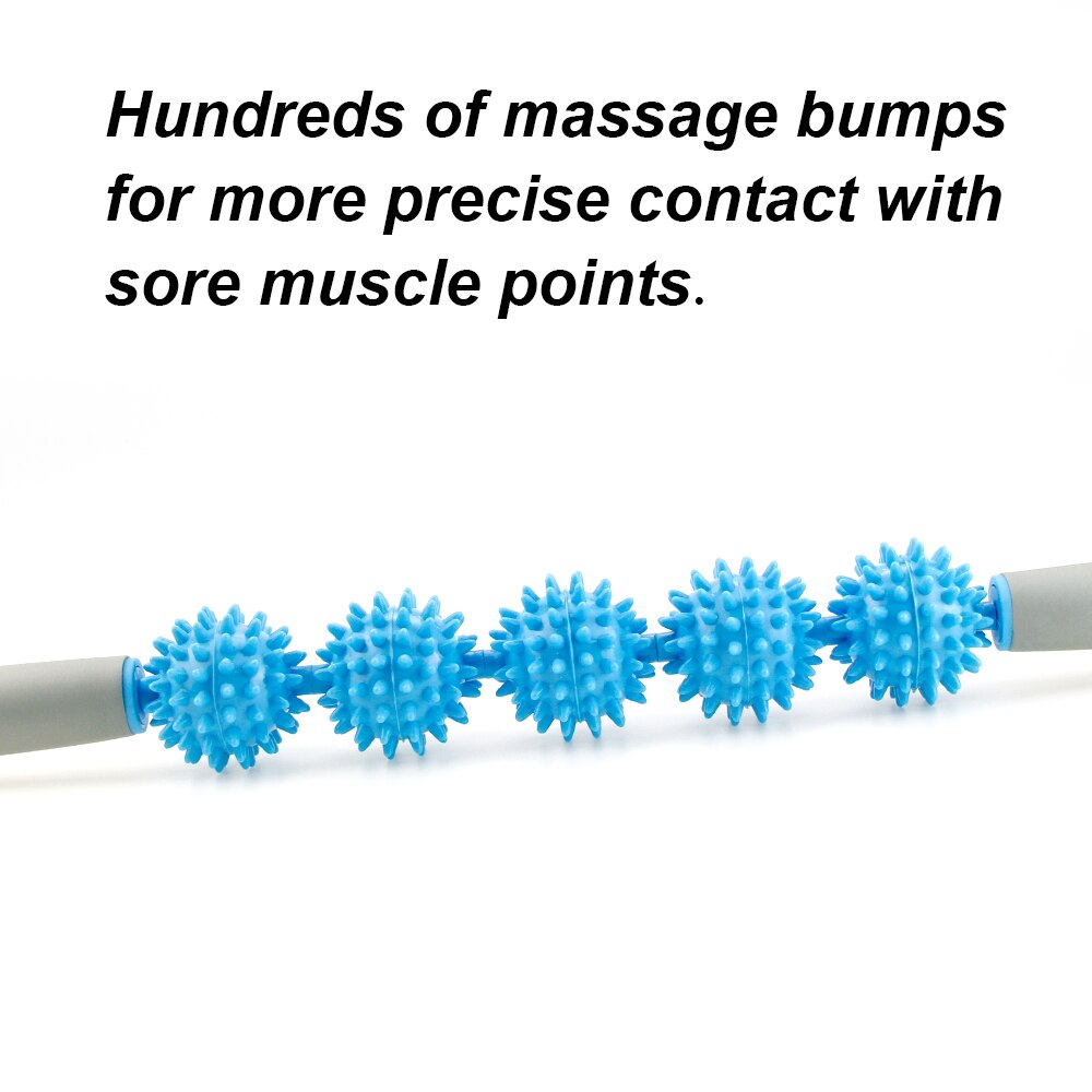 Muscle Roller Massage Roller Stick with Point Spiky Ball Back Roller
